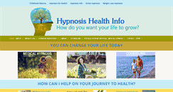 Desktop Screenshot of hypnosishealthinfo.com