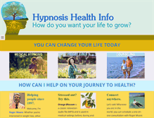 Tablet Screenshot of hypnosishealthinfo.com